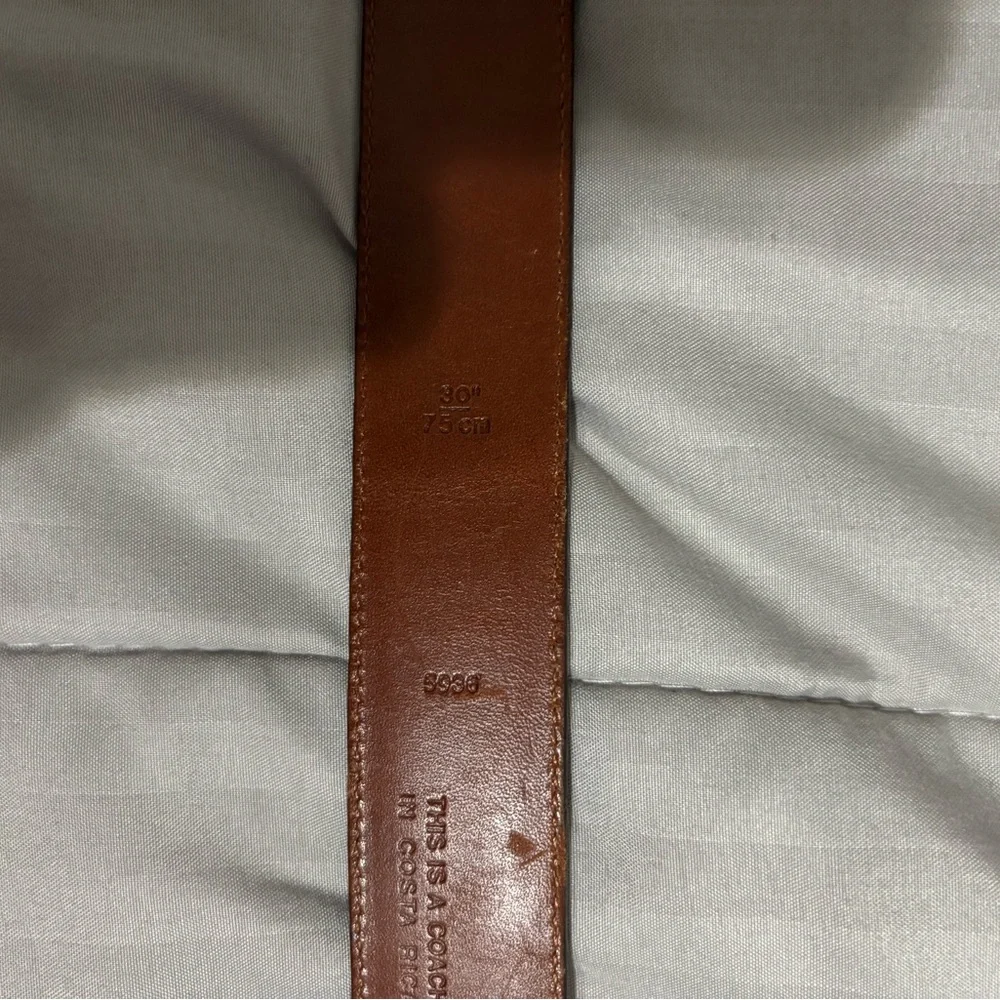 Brown Leather Women’s Coach Belt - Picture 3 of 8